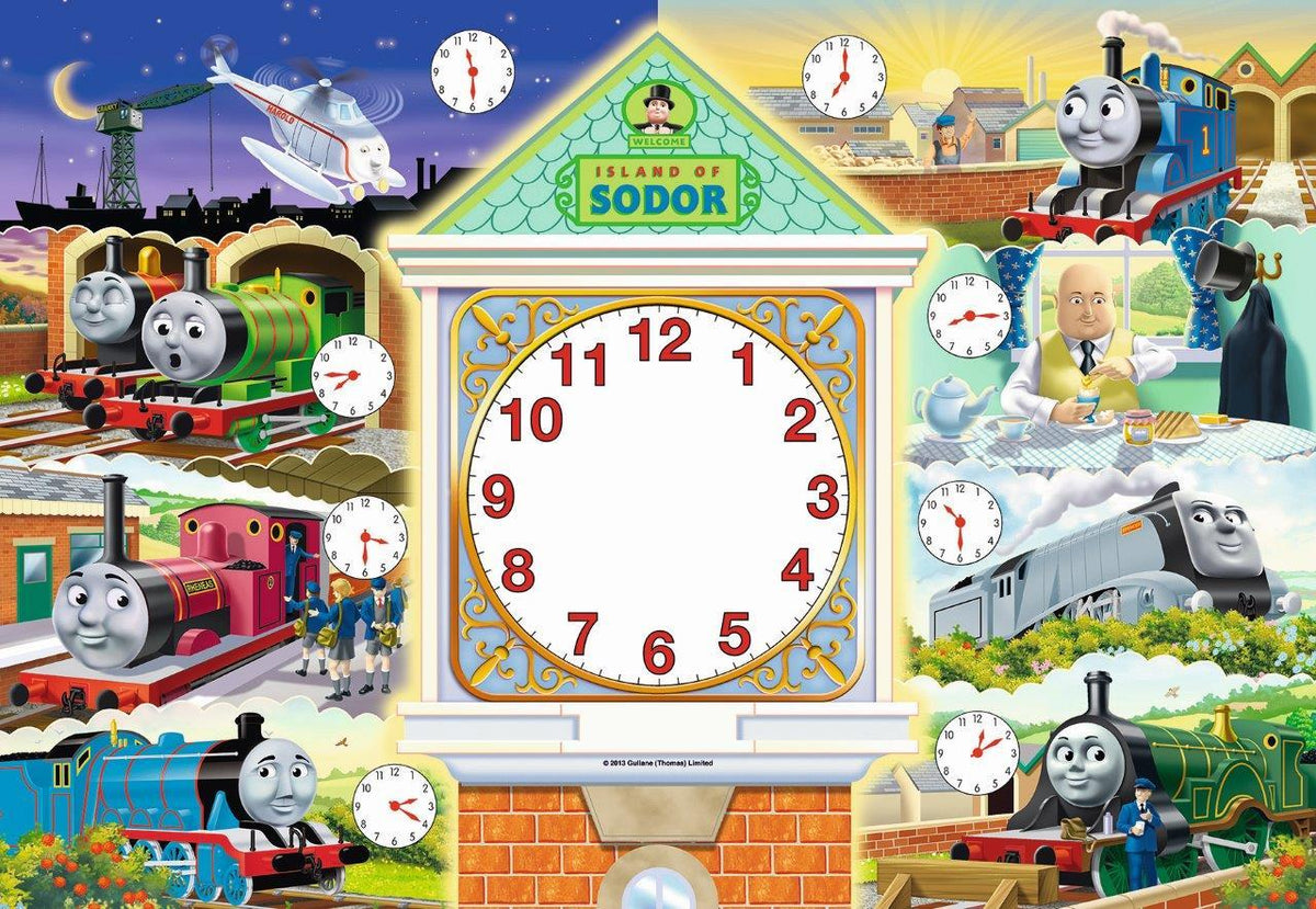 Thomas &amp; Friends: Right on Time 60pc Jigsaw Clock (Ravensburger Puzzle)