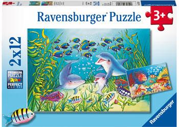 On The Seabed Puzzle 2X12pc (Ravensburger Puzzle)