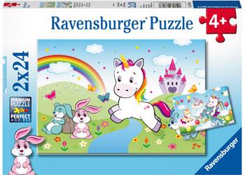 Fairytale Unicorn 2x24pc (Ravensburger Puzzle)