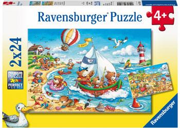 Seaside Holiday 2x24pc (Ravensburger Puzzle)
