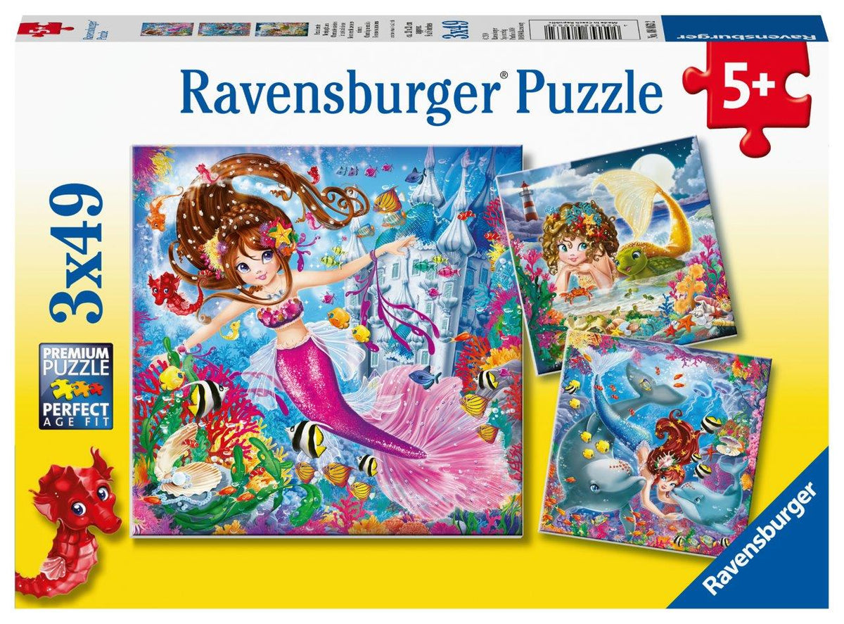 Charming Mermaids 3x49pc (Ravensburger Puzzle)