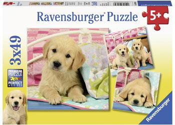Cute Puppy Dogs Puzzle 3X49pc (Ravensburger Puzzle)