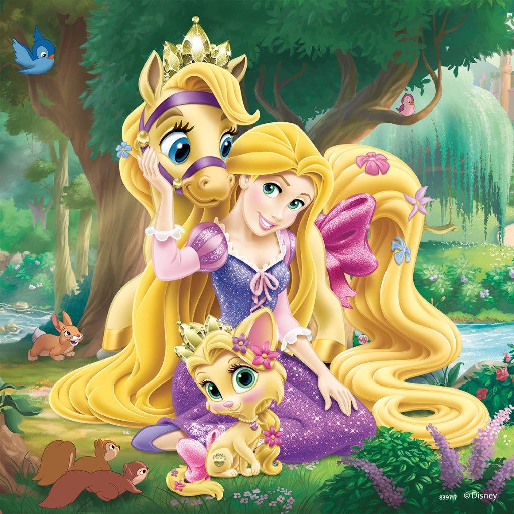 Disney Belle Cinderella Rapunzel 3x49pc (Ravensburger Puzzle)