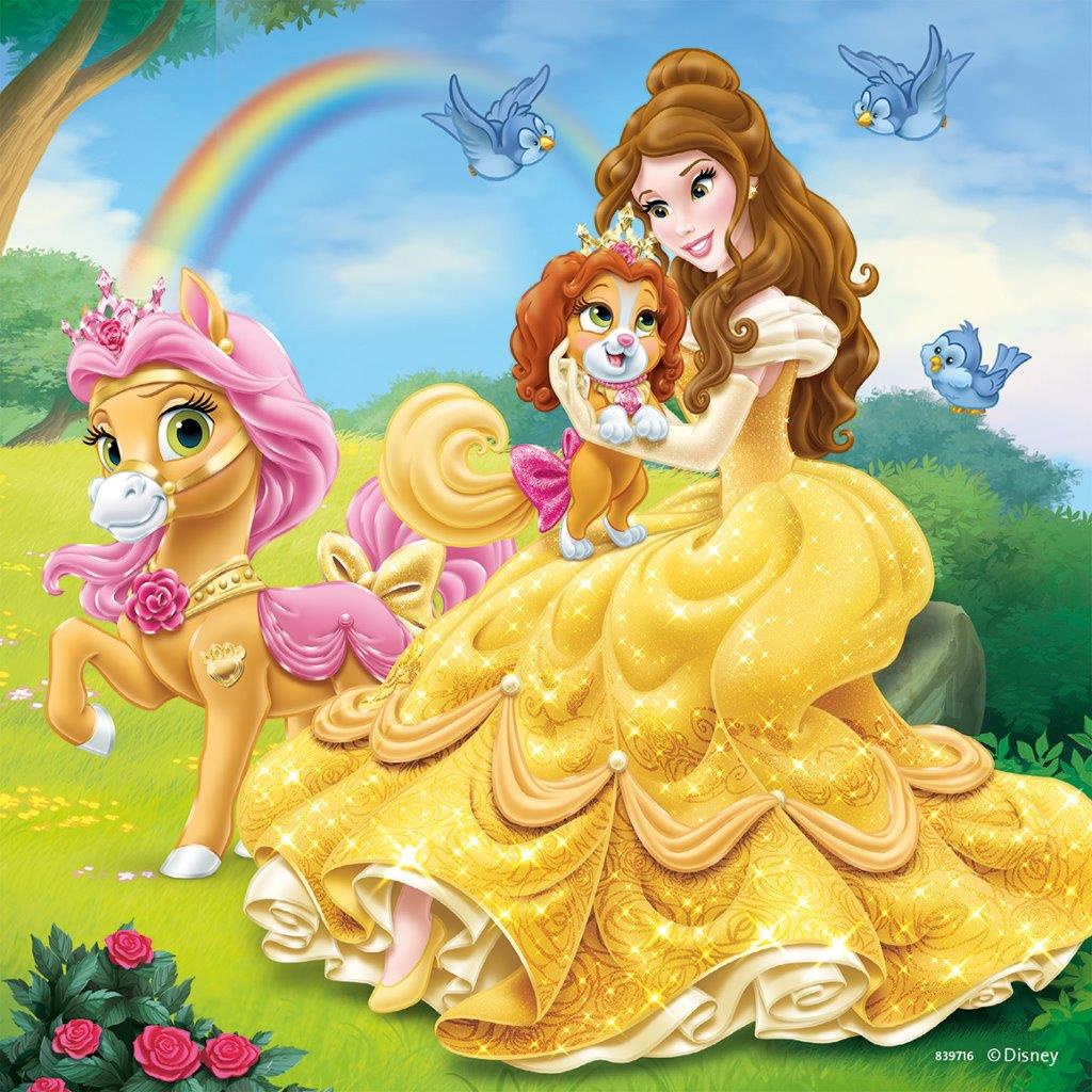 Disney Belle Cinderella Rapunzel 3x49pc (Ravensburger Puzzle)