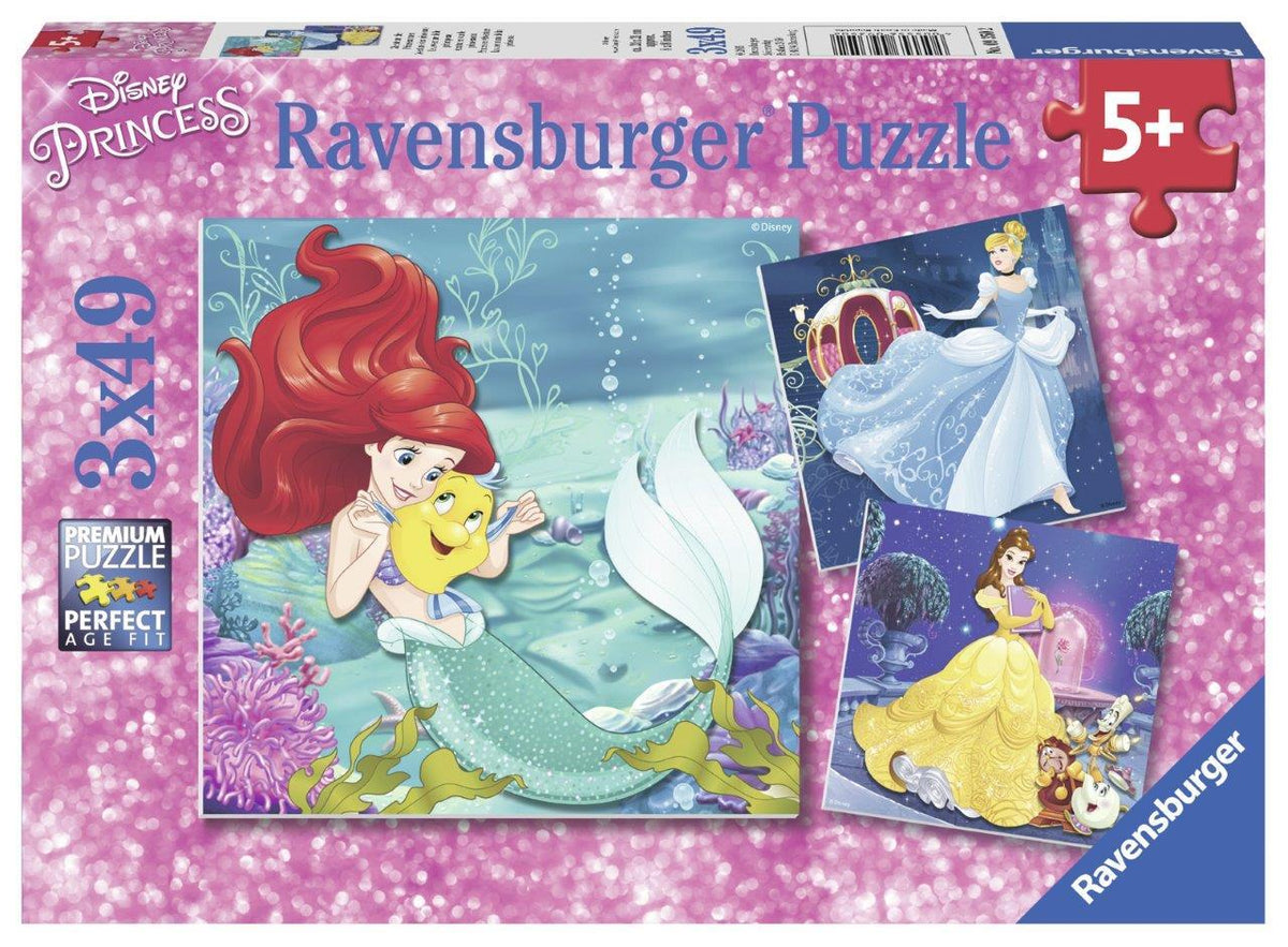 Disney Princesses Adventure 3x49pc (Ravensburger Puzzle)