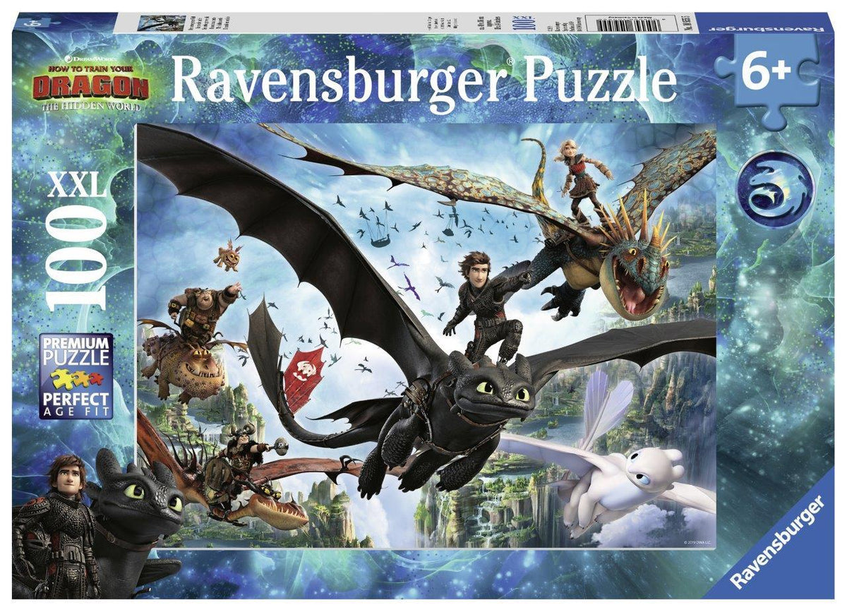 How To Train Your Dragon 3 - The Hidden World Puzzle 100pc (Ravensburger Puzzle)