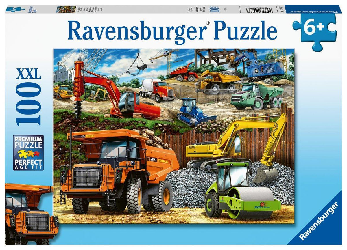 Construction Vehicles Puzzle 100pc (Ravensburger Puzzle)