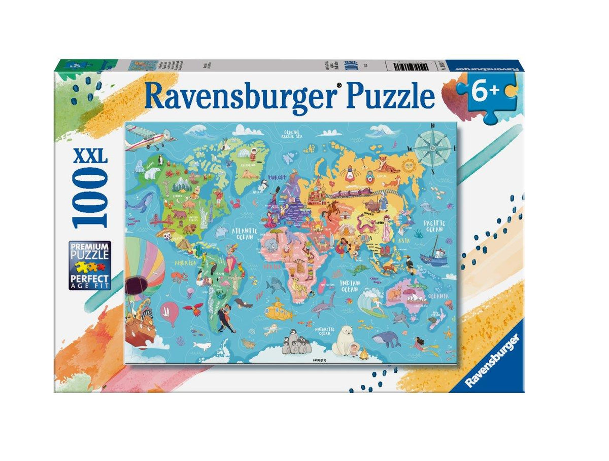 Map of the World 100pc (Ravensburger Puzzle)