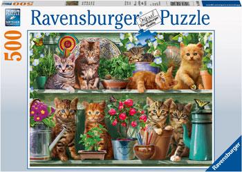 Cats On The Shelf Puzzle 500pc (Ravensburger Puzzle)