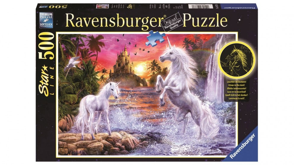 Unicorns at the River Starline 500pc (Ravensburger Puzzle)