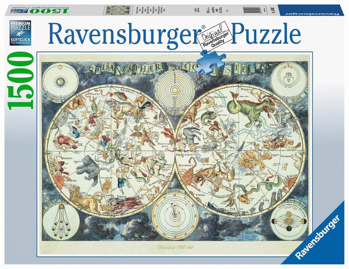 World Map Of Fantastic Beasts 1500pc (Ravensburger Puzzle)