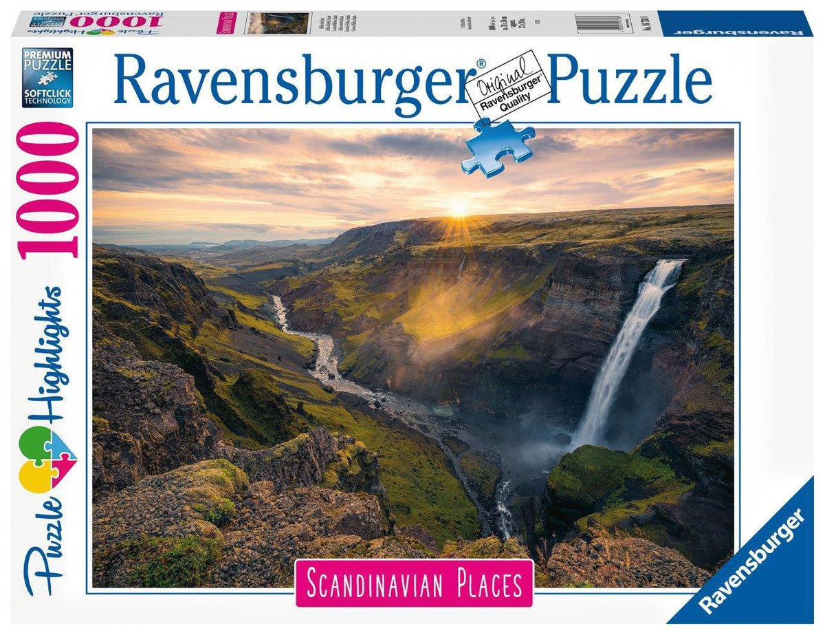 Haifoss Waterfall Iceland 1000pc (Ravensburger Puzzle)