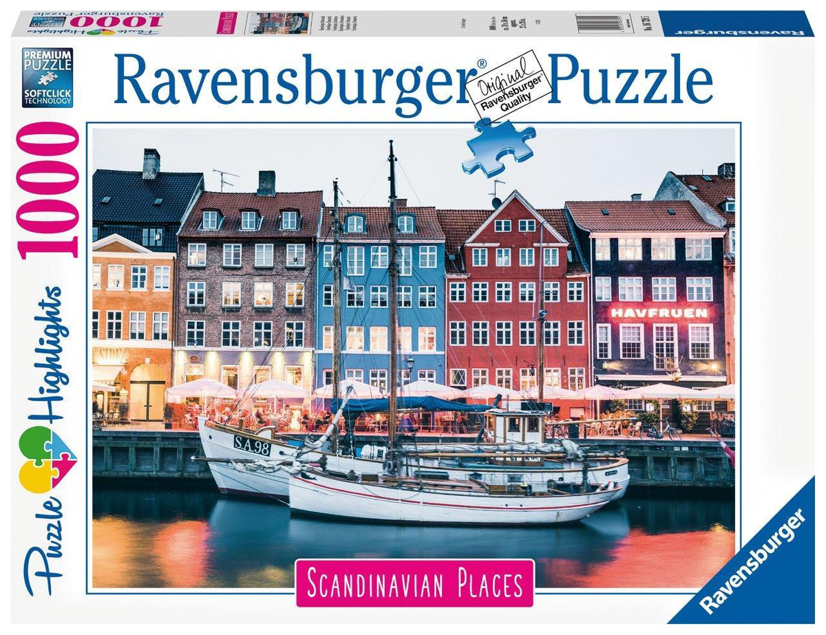 Copenhagen Denmark Puzzle 1000pc (Ravensburger Puzzle)