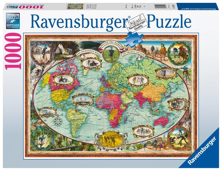 Around the World by Bike Puzzle 1000pc (Ravensburger Puzzle)