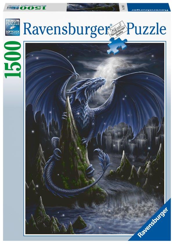 The Black and Blue Dragon 1500pc (Ravensburger Puzzle)