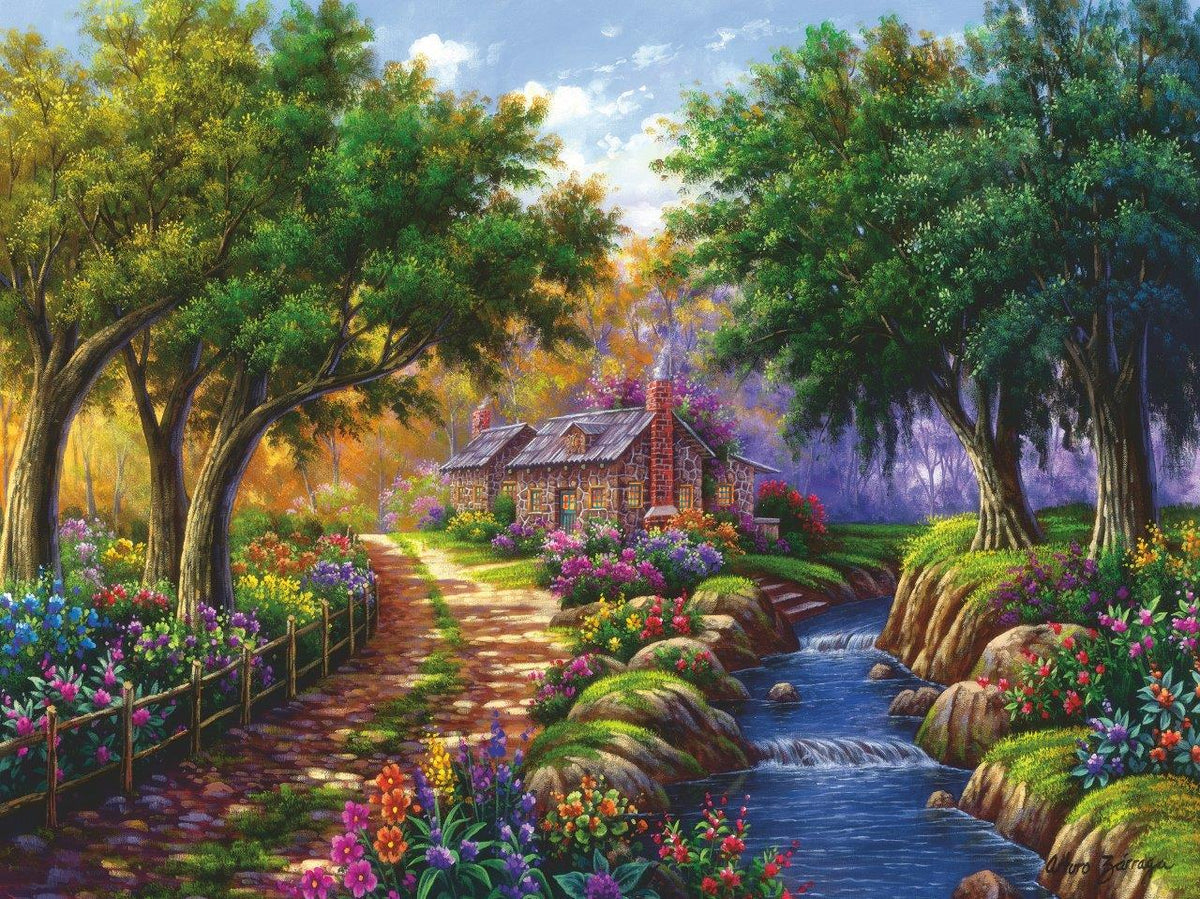 Cottage by the River 1500pc (Ravensburger Puzzle)