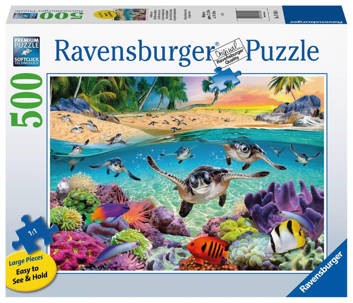 Race of the Baby Sea Turtles 500pcLF (Ravensburger Puzzle)
