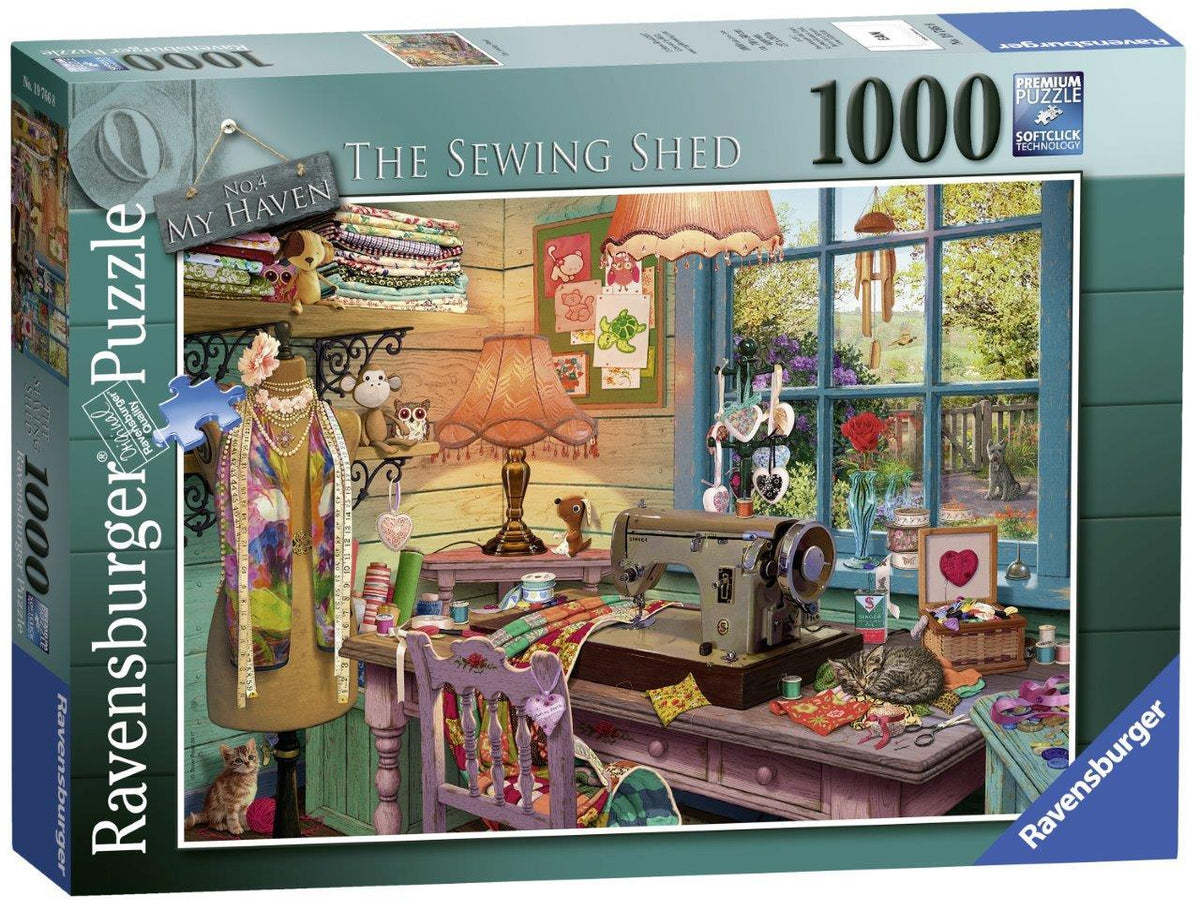 My Haven #4 - The Sewing Shed 1000pc (Ravensburger Puzzle)