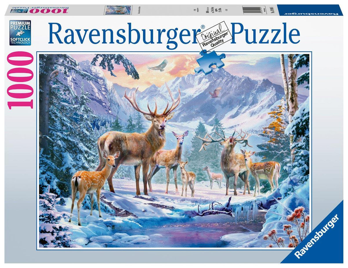 Deer and Stags in Water 1000pc (Ravensburger Puzzle)