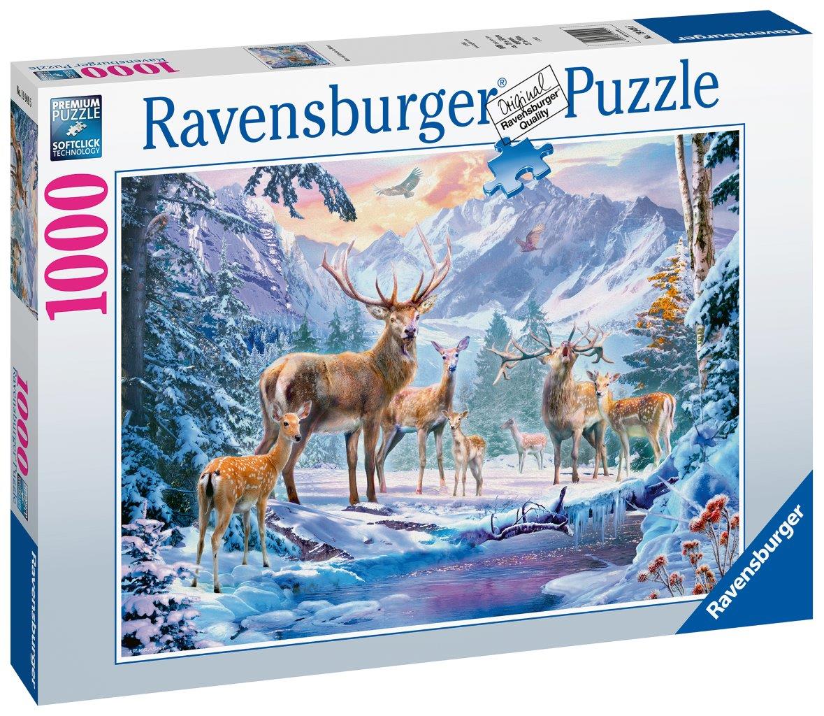 Deer and Stags in Water 1000pc [Ravensburger Puzzle]