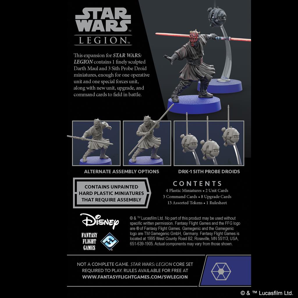 Darth Maul and Sith Probe Droids Operative Expansion (Star Wars Legion)