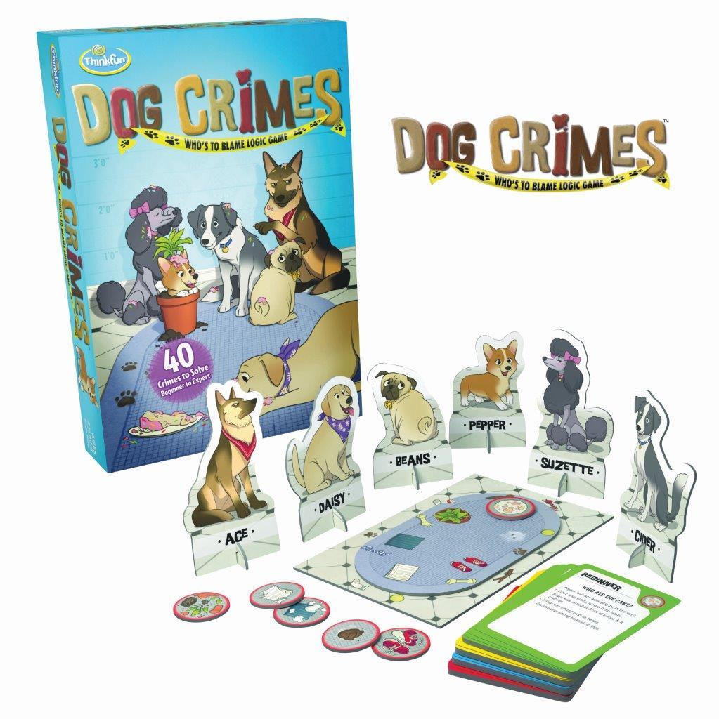 Dog Crimes - Who&#39;s to Blame Logic Game (ThinkFun)