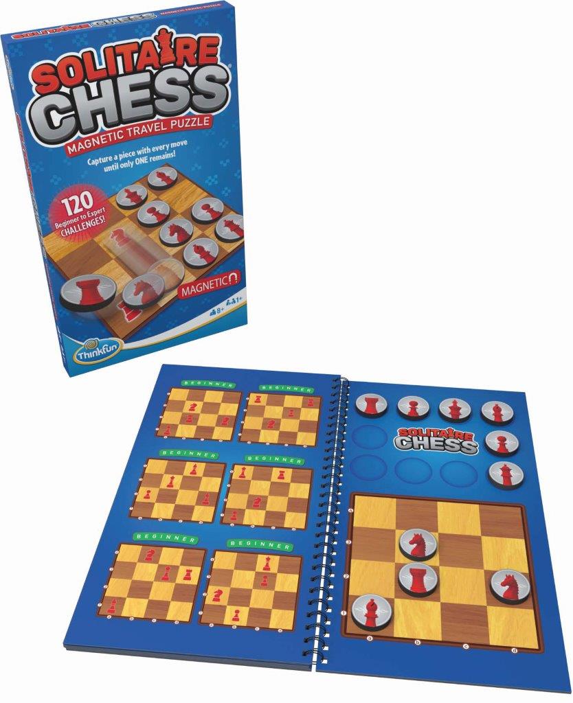 Solitaire Chess - Magnetic Travel Game (ThinkFun)