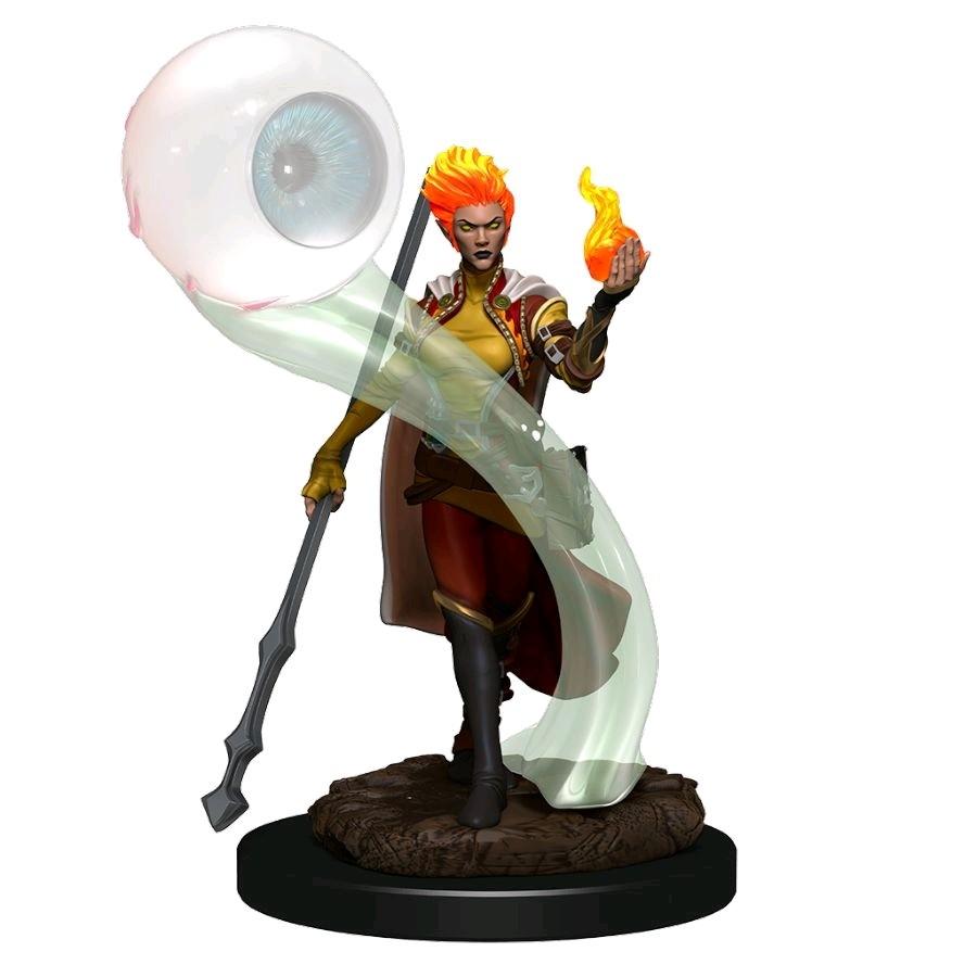 D&amp;D - Fire Genasi Wizard Female (Premium Painted Figures)
