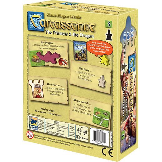 Carcassonne - The Princess &amp; The Dragon (Expansion #3)